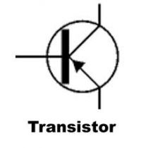 Símbolo elétrico Transistor PNP amplificador áudio KSA928A